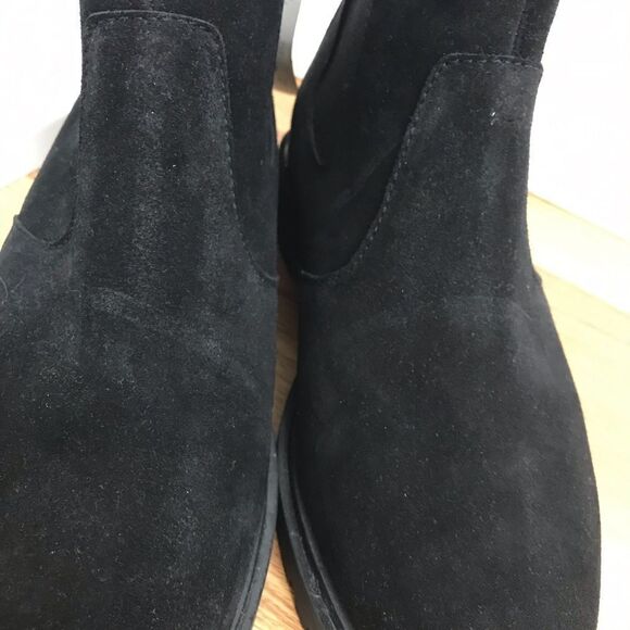 ANFIBIO Waterproof Black‎ Suede Chelsea Ankle Boot Bootie Size 9.5 Wide New - Picture 4 of 15